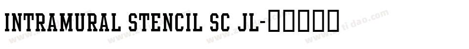 Intramural Stencil SC JL字体转换